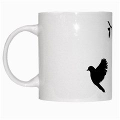 Bird Tree Black White Mugs