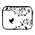 Bird Tree Black Apple iPad 2/3/4 Zipper Cases Front