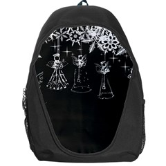 Christmas Angels Star Blue Backpack Bag by Alisyart