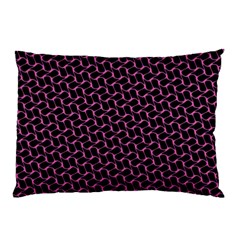 Twisted Mesh Pattern Purple Black Pillow Case