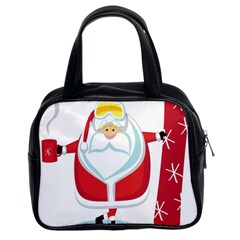 Christmas Santa Claus Classic Handbags (2 Sides) by Alisyart