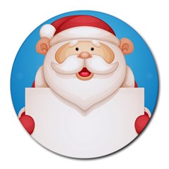 Christmas Santa Claus Letter Round Mousepads by Alisyart
