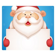 Christmas Santa Claus Letter Double Sided Flano Blanket (small) 