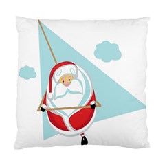 Christmas Santa Claus Paragliding Standard Cushion Case (one Side) by Alisyart