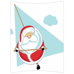 Christmas Santa Claus Paragliding Back Support Cushion by Alisyart