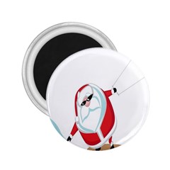 Christmas Santa Claus Snow Cool Sky 2 25  Magnets