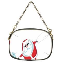 Christmas Santa Claus Snow Cool Sky Chain Purses (two Sides) 