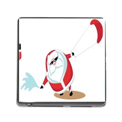 Christmas Santa Claus Snow Cool Sky Memory Card Reader (square)