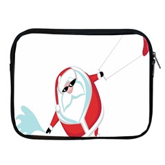 Christmas Santa Claus Snow Cool Sky Apple Ipad 2/3/4 Zipper Cases by Alisyart