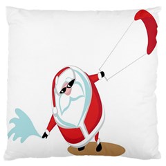 Christmas Santa Claus Snow Cool Sky Standard Flano Cushion Case (one Side)