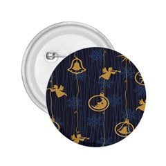 Christmas Angelsstar Yellow Blue Cool 2 25  Buttons