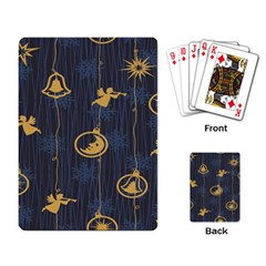 Christmas Angelsstar Yellow Blue Cool Playing Card