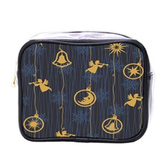 Christmas Angelsstar Yellow Blue Cool Mini Toiletries Bags