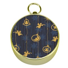 Christmas Angelsstar Yellow Blue Cool Gold Compasses by Alisyart