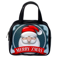 Christmas Santa Claus Xmas Classic Handbags (one Side)