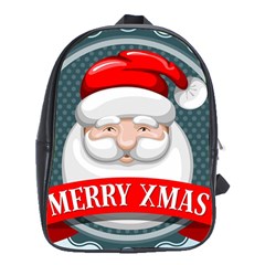 Christmas Santa Claus Xmas School Bag (xl) by Alisyart