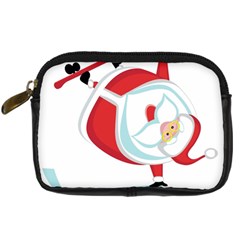 Christmas Santa Claus Snow Sky Playing Digital Camera Cases