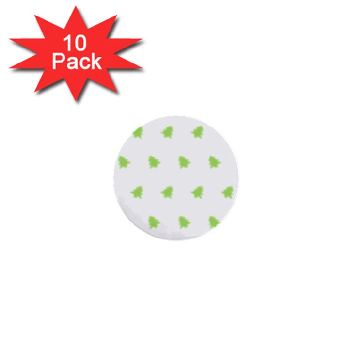 Christmas Tree Green 1  Mini Buttons (10 pack) 