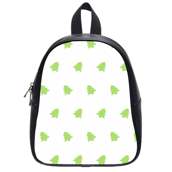 Christmas Tree Green School Bag (Small)