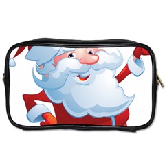 Christmas Santa Claus Snow Red White Toiletries Bags 2-side