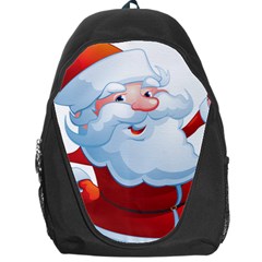 Christmas Santa Claus Snow Red White Backpack Bag