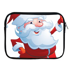 Christmas Santa Claus Snow Red White Apple Ipad 2/3/4 Zipper Cases by Alisyart