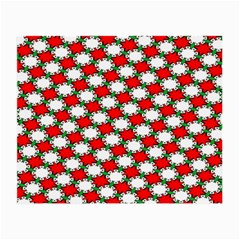 Christmas Star Red Green Small Glasses Cloth