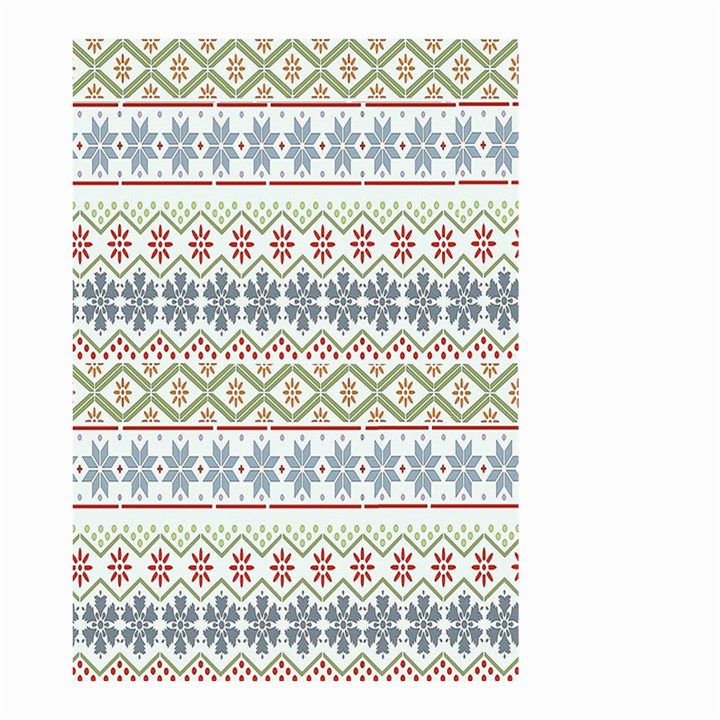 Christmas Star Flower Red Blue Small Garden Flag (Two Sides)