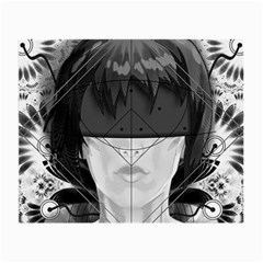 Beautiful Bnw Fractal Feathers For Major Motoko Small Glasses Cloth by jayaprime