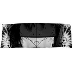 Beautiful Bnw Fractal Feathers For Major Motoko Body Pillow Case (dakimakura) by jayaprime