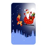 Deer Santa Claus Flying Trees Moon Night Merry Christmas Memory Card Reader Front