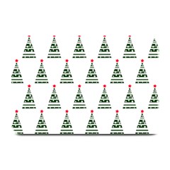 Christmas Tree Green Star Red Plate Mats