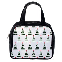 Christmas Tree Green Star Red Classic Handbags (one Side) by Alisyart