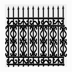 Inspirative Iron Gate Fence Grey Black Medium Glasses Cloth by Alisyart