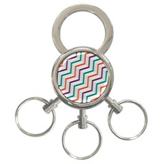 Line Color Rainbow 3-ring Key Chains by Alisyart