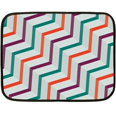 Line Color Rainbow Fleece Blanket (mini)