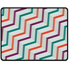 Line Color Rainbow Fleece Blanket (medium) 