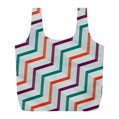 Line Color Rainbow Full Print Recycle Bags (l)  by Alisyart