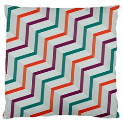 Line Color Rainbow Standard Flano Cushion Case (two Sides)