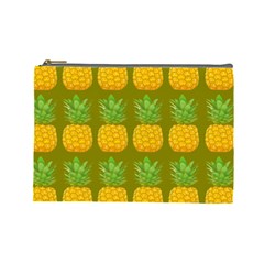 Fruite Pineapple Yellow Green Orange Cosmetic Bag (large) 