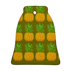 Fruite Pineapple Yellow Green Orange Ornament (bell)