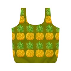 Fruite Pineapple Yellow Green Orange Full Print Recycle Bags (m)  by Alisyart
