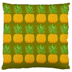 Fruite Pineapple Yellow Green Orange Standard Flano Cushion Case (two Sides) by Alisyart