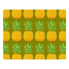 Fruite Pineapple Yellow Green Orange Double Sided Flano Blanket (large)  by Alisyart
