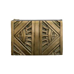 Art Deco Gold Door Cosmetic Bag (medium)  by NouveauDesign