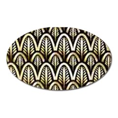 Art Deco Oval Magnet by NouveauDesign