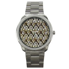 Art Deco Sport Metal Watch by NouveauDesign