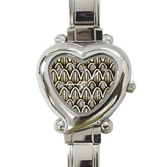 Art Deco Heart Italian Charm Watch by NouveauDesign
