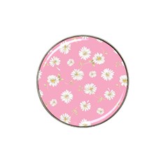 Pink Flowers Hat Clip Ball Marker (4 Pack) by NouveauDesign