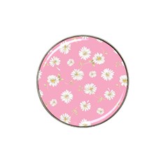 Pink Flowers Hat Clip Ball Marker (10 Pack) by NouveauDesign